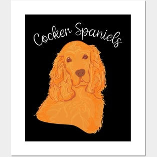 Snazzy Spaniel Styles Cocker's Couture, Urban Canine Tee Triumphs Posters and Art